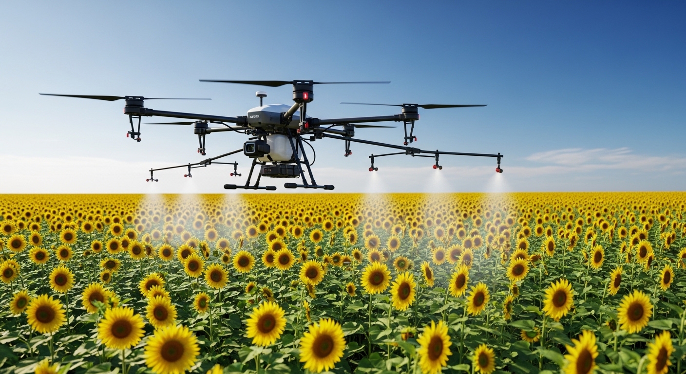 Агродрон над полем